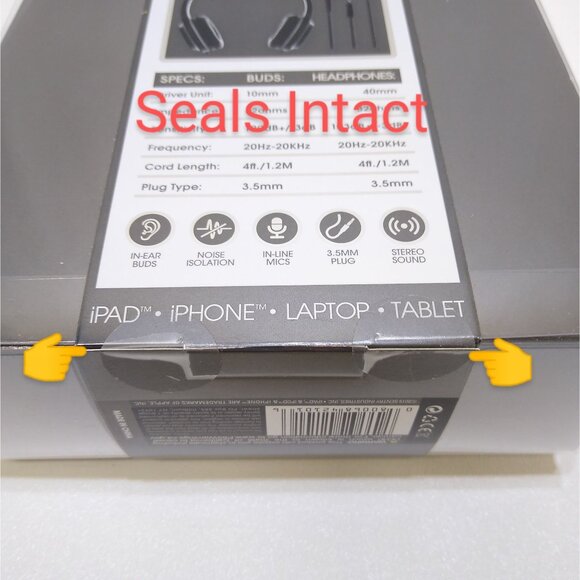 Sentry Two Pack Headphone & Earbud In-Line Microphones iPad iPhone Laptop Tablet - Picture 6 of 6